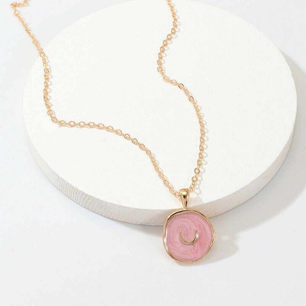 New Gold Moon Pendant Necklace